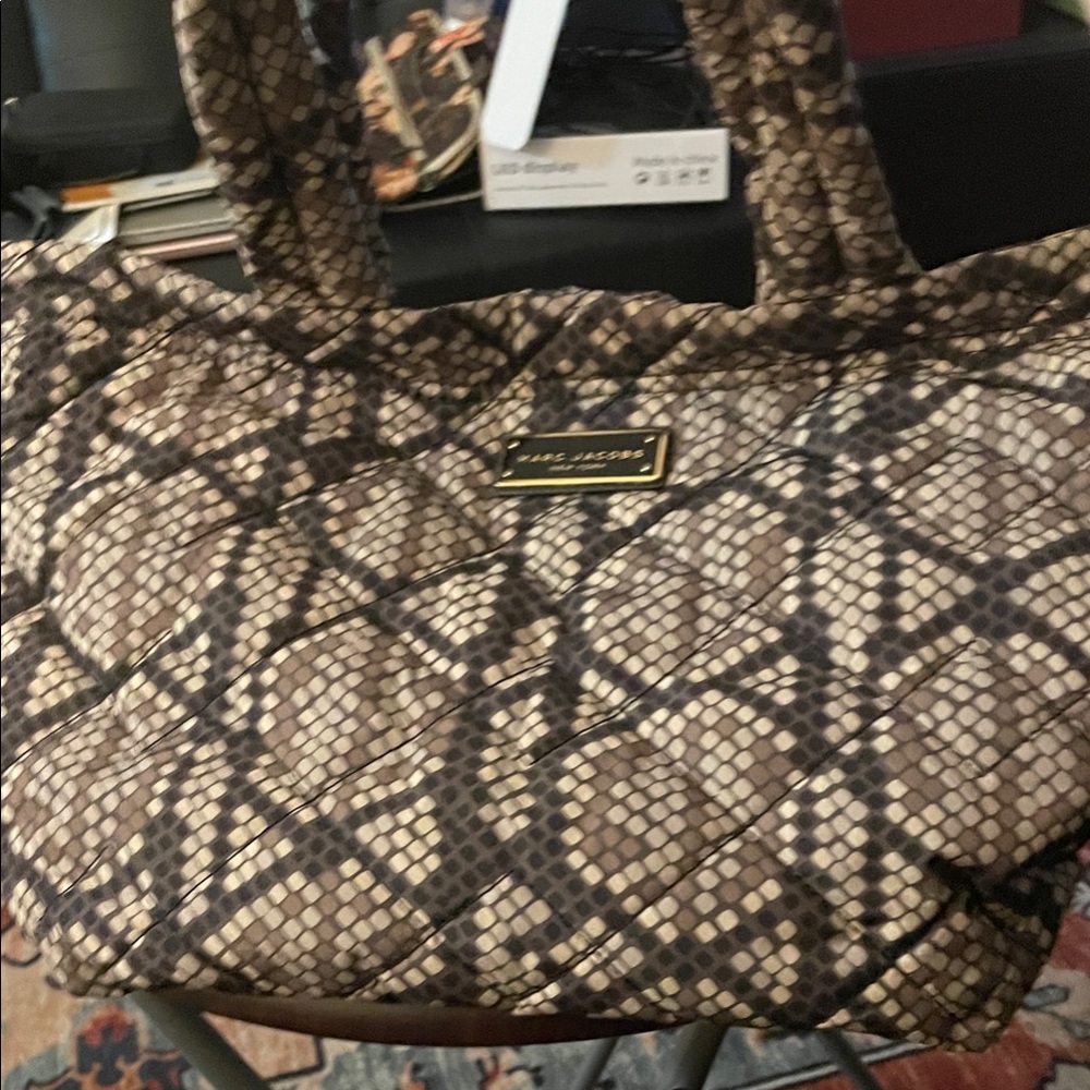 Marc Jacobs Brown and Tan Quilted Bag